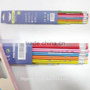 7 Inch Custom Hexgonal Pencil Set With Eraser photo-5