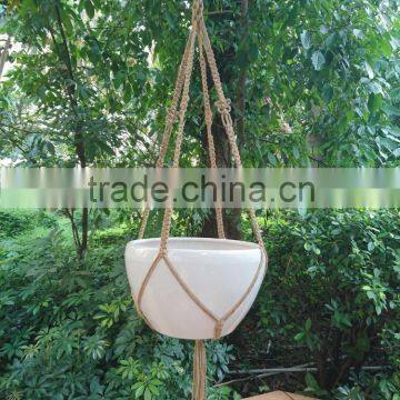 MACRAME PLANT HANGER COTTON ROPE PLANT HANGER JUTE PLANT HANGER