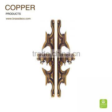 Hotel entrance door HK1433 SF copper door luxurious handle