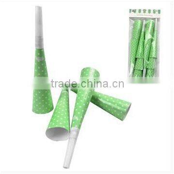 NEW Kids Party Favors Noise Maker Party Accessories Yellow Polka Dot Party Horns photo-4