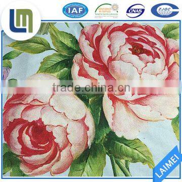 Super soft comfortable dye or print flower printed fabrics for wholesale