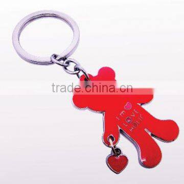 High Quality Custom Cute Bear Love Keyring With Romantic Design photo-4