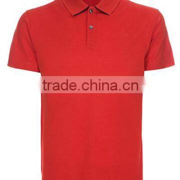 High quality choose color custom logo Red cotton polo shirt