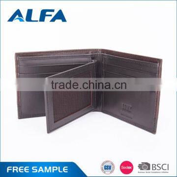 Alfa New Famous Designer Manufacturing Company New Famous Designer Men Genuine Leather Money Clip Wallets photo-4