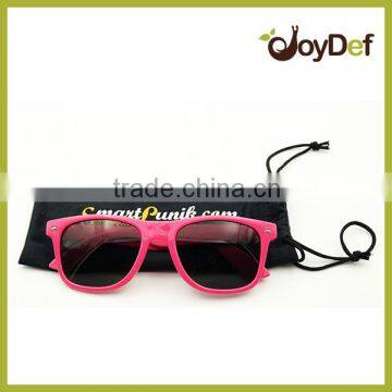 custom logo Promotional neon pink sunglasses