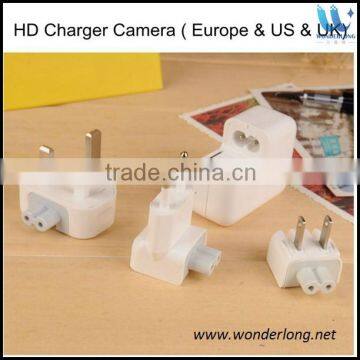 US/UK/Europe Standard HD1080P micro mini usb pocket camera hidden multi camera battery charger