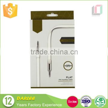 wholesale retail high quality paper box packaging for cable wall charger