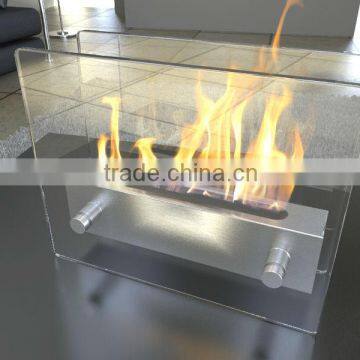 Ethanol fireplace FD47 + Stainless steel + Table top