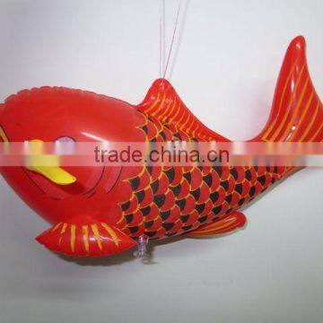 Custom logo printed New design inflatable fish toys for promotion