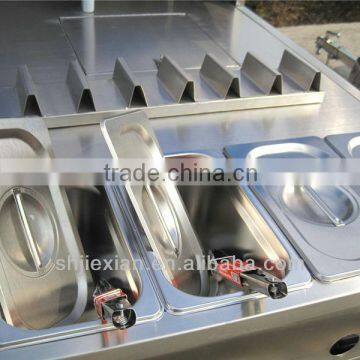 JX-HS120D Popular Mini Hot Dog Trailer Stainless Steel photo-5