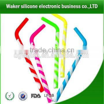 FDA& LFGB Non-toxic Silicone Straw/Recycable Party Straws