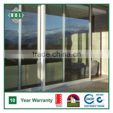 Aluminum Sliding Door 4 Sash for Private House, Clear Temper Glass photo-1
