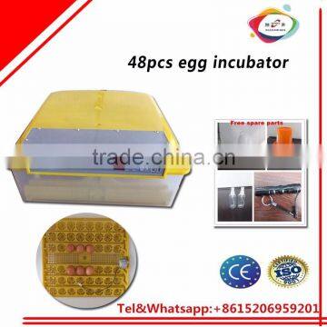 professional electric automatic 48 quail and chicken and pigeon eggs incubator