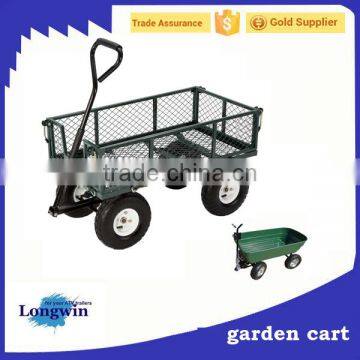 Wheelbarrow wagon folding Beach Cart Steel Mesh Garden Cart