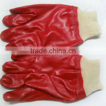 Red Industrial Working PVC Glove