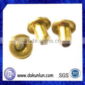 Custom Half-hollow Round Head Brass Rivet photo-5