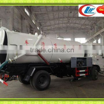 Dongfeng 8cbm sewage suction tanker truck, fecal suction truck