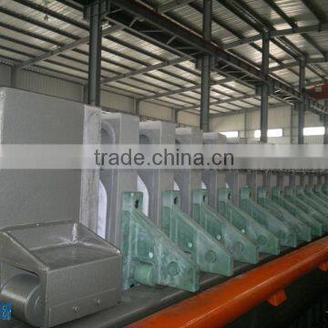 sludge drying process, recessed chamber filter press, once opened automatic filter press