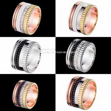 Золотоплакированный кольцо с имитацией алмазов photo-2