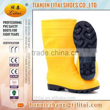 Abrasion Resistance CE Approved PVC Mining Safety Rain Boots