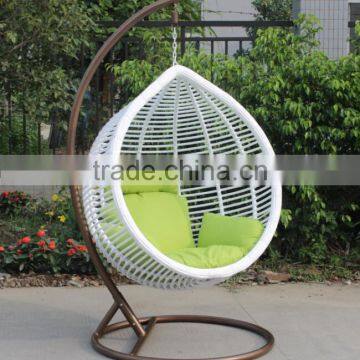 Fashionable Outdoor Furniture Garden White Round Swing Chair photo-3