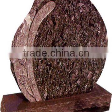Pink Granite Heart Shaped Cemetery Headstones photo-5