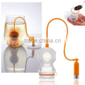 Deep Tea Diver Shape Silicone Tea Infuser,Silicone Tea Filter,Silicone Tea Strainer OEM&ODM Factory