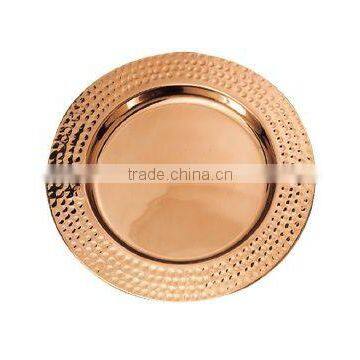 cheap copper charger plate