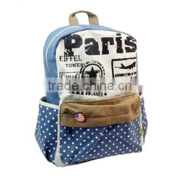 Casual Canvas Backpack Bag, Fashion Cute Lightweight Backpacks for Teen Young Girls