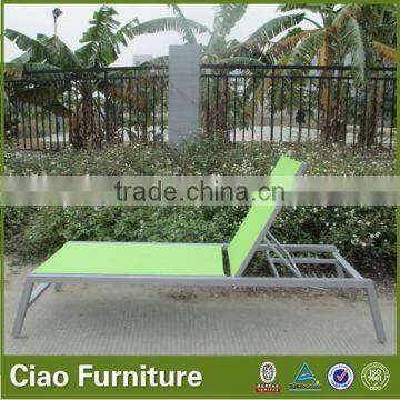 Outdoor patio aluminum beach lounge chair