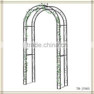 New design black color metal garden arch