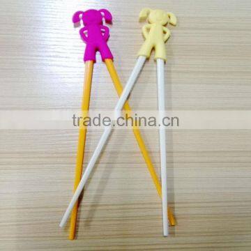 Melamine Chopsticks With Happy Girl Silicone Helper for Kids photo-5