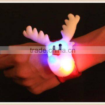 1 Pcs Xmas Gift Light Slap Bracelet Bangle Christmas Decor Pat Circle Hand Ring