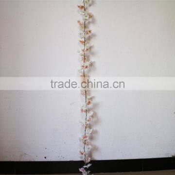 Silk Cherry Blossom Flower Garland Decorative Cherry Garland photo-5