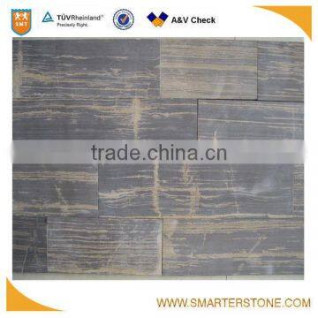 Brown limestone tiles for wall cladding