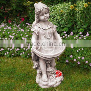 fiberglass little girl garden sculpture