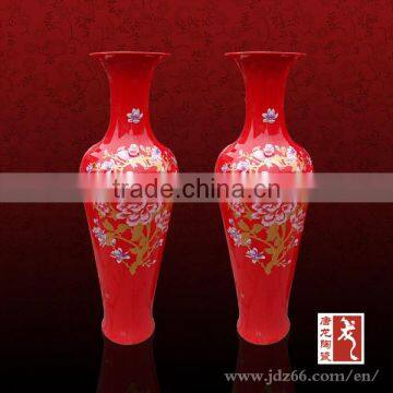 Home decoration chinese porcelain flower vase for weddings