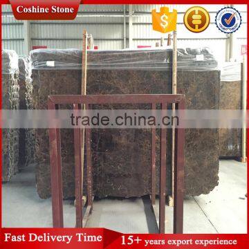 China Dark Emperador Polished Slab Brown Marble photo-2