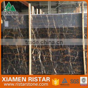 Wholesale Chinese nero portoro black marble slabs and tiles for sales