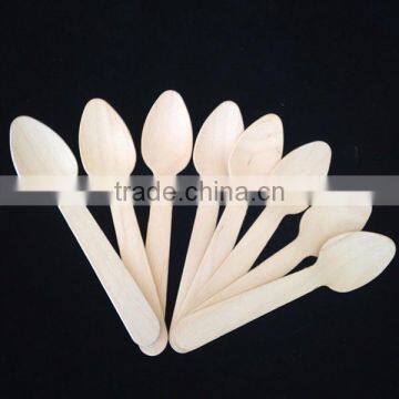 disposable 110mm wooden spoon