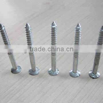 Flat head zinc-coat galvanized wood screw,fastener series