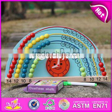2017 New Design 2 Sided Toddlers Educational Wooden Math Toys With Drawing Board W12A019 photo-3