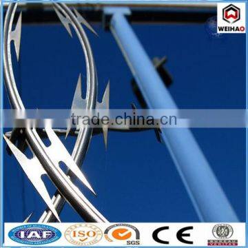 High quality galvanized Cross Razor coil wire Type