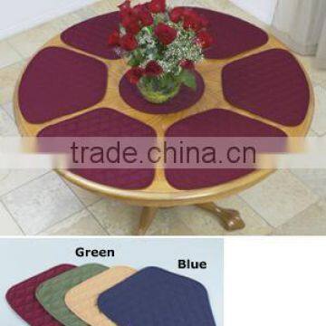 7pcs quilted round table dinner mat