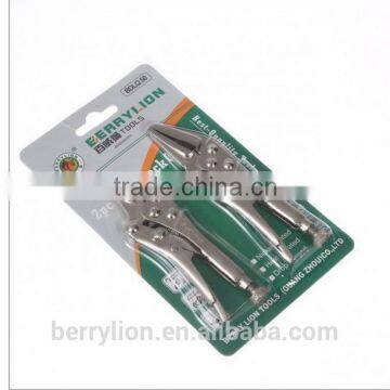 Berrylion Mini Lock Pliers Set 5"/125mm curved and flat jaw Locking plier set for sale