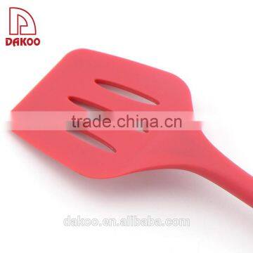 Heat Insulation Silicone Handle Slotted Spatula photo-5