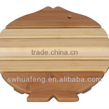 double colour bamboo fish shape dinner mat for 2016