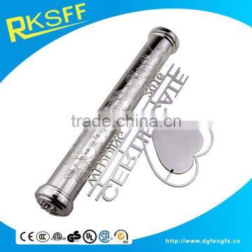 Silver Plated Heart-shaped Wedding Certificate Holder With Stand in Gift Box photo-4