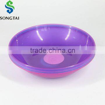 colour transparent plastic salad plate