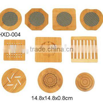 New Style Bamboo Tea Cup Mat Bamboo Coaster